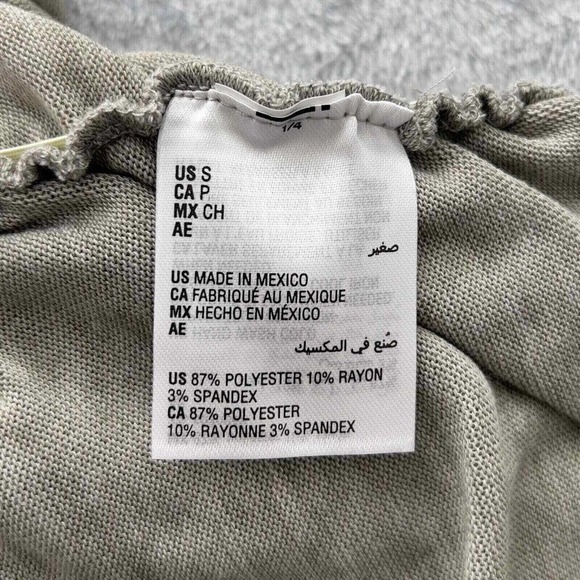 INC Women's 3/4 Sleeve Ruched Midi Dress Sz Small Heather Grey 2pc NWT Flaw 0103 - Picture 4 of 13